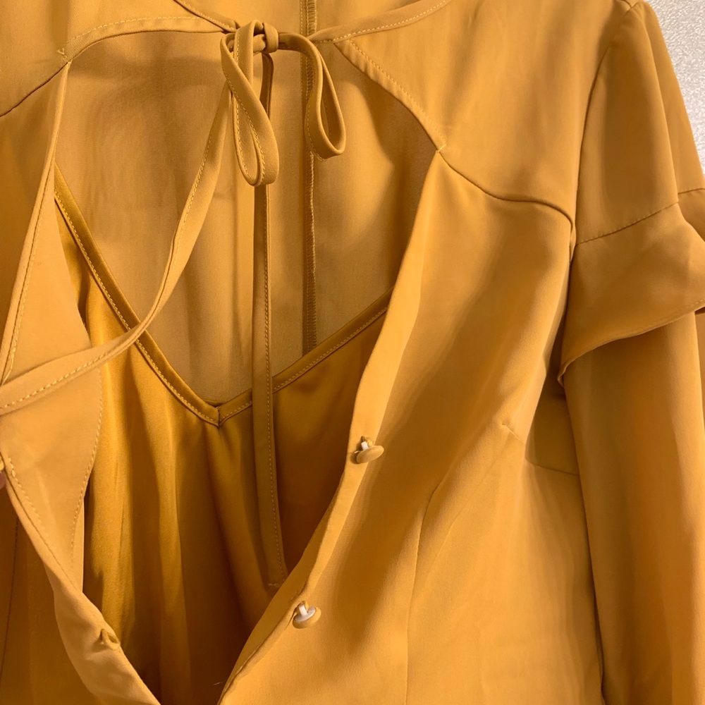 Bebe Button Front Blouse - Picture 3 of 3
